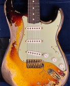 Fender 2023 Custom Shop Wildwood 10 61 Stratocaster Super Heavy Relic Faded 3 Tone Sunbusrt